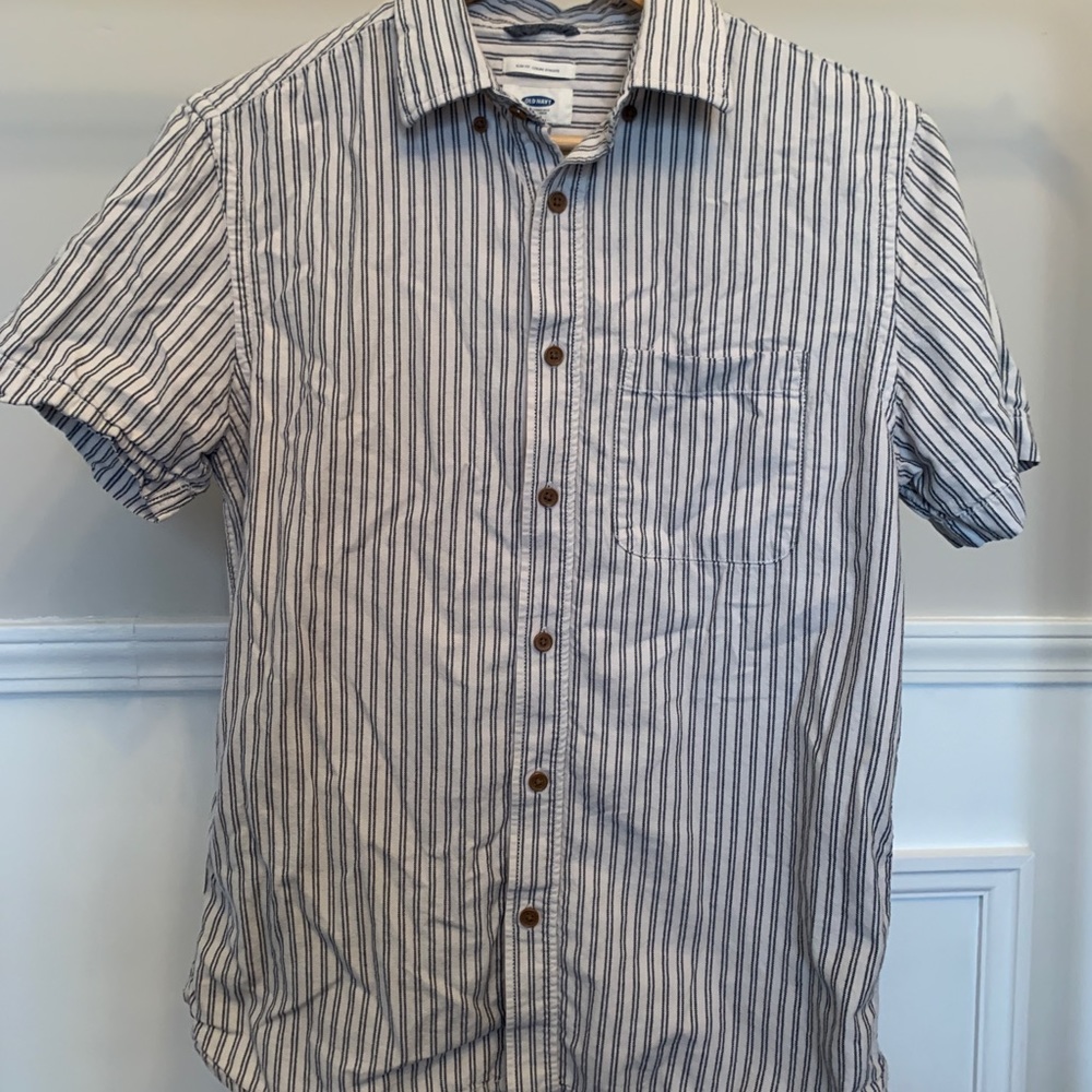 Old Navy Slim Fit Striped Button Down Shirt